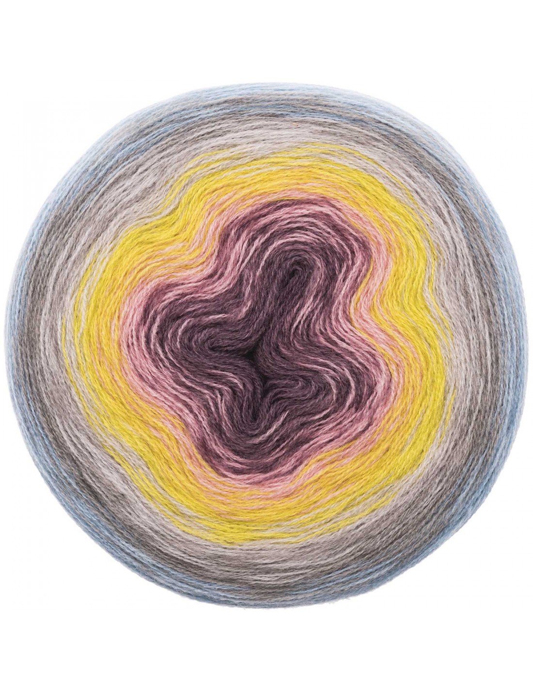 Rico Creative Wool Degrade Super 6 - Gomitolo Lana Sfumata 200g (800m) Per Uncinetto E Maglia
