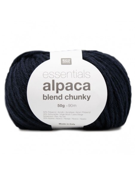 Pelote Essentiels alpaca blend chunky bleu marine