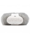 Pelote Essentials super kid mohair loves silk gris clair métange
