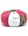Pelote Creative melange chunky rose fluo-vert
